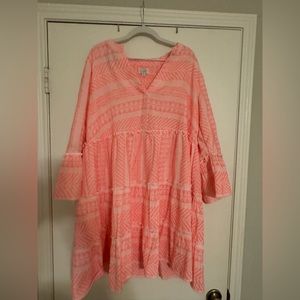 Mud Pie Pink Renee Yarn Dye Dress. New with tags